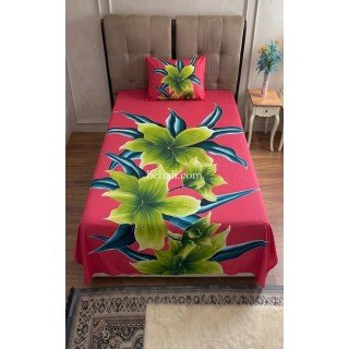Single Rayon Bedsheet Hand Painted Handmade in Bali